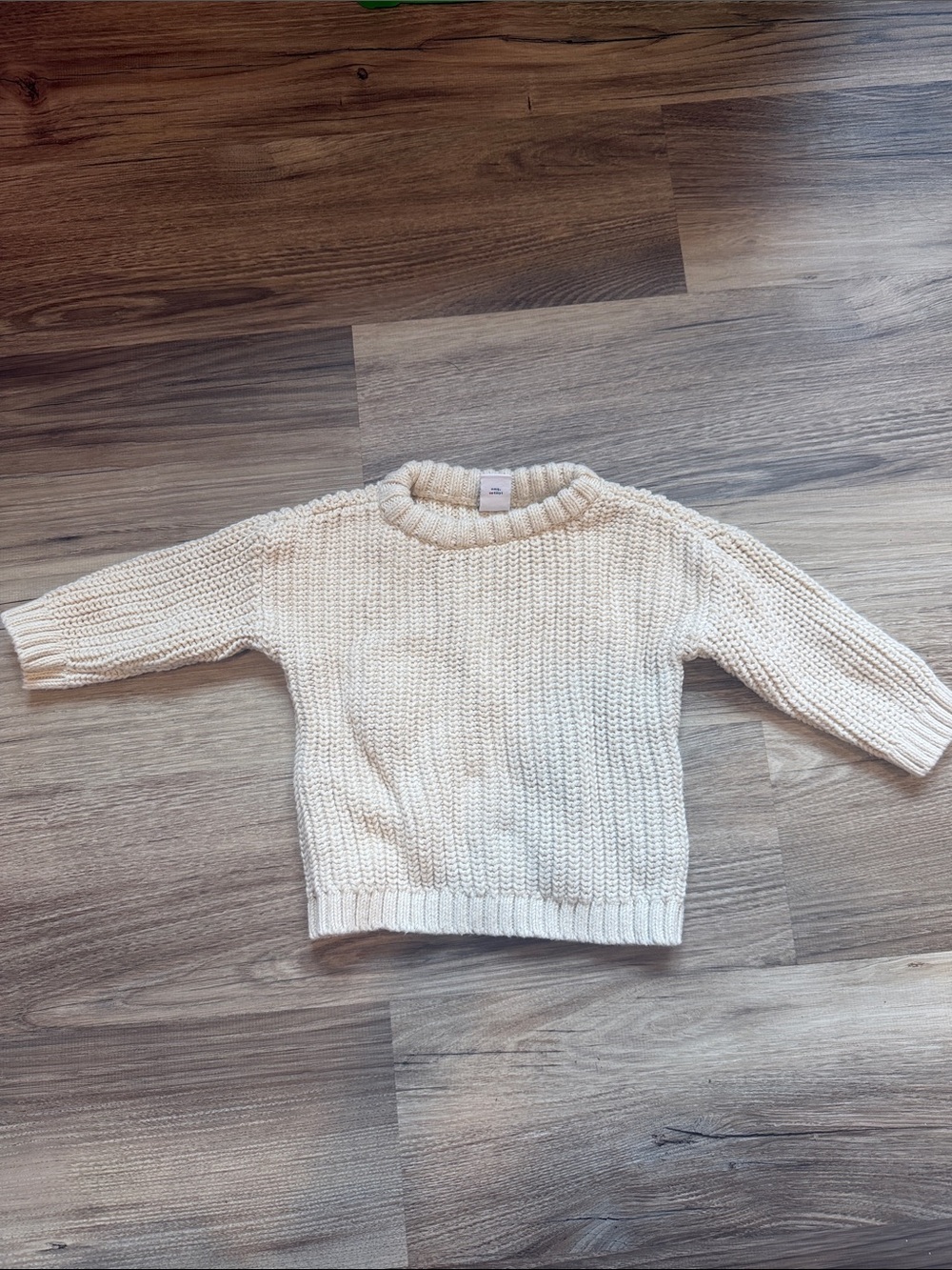 Old Navy Cream Chunky Knit Kids Sweater